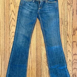 AG Adriano Goldschmied Flare Jeans in Deep Blue 26L
